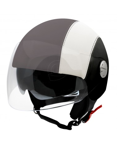 Casco moto jet vintage
