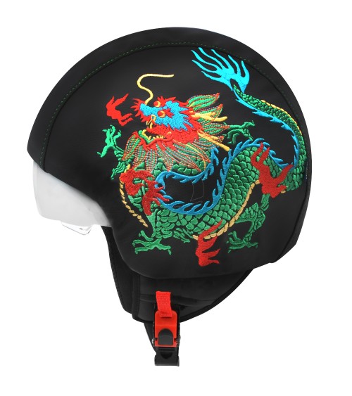 Casco drago cinese