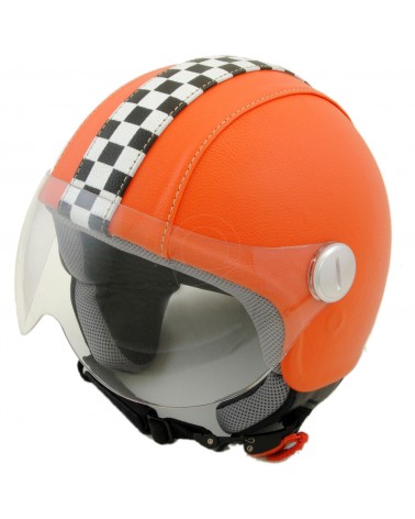 Casco Cafè Racer arancio