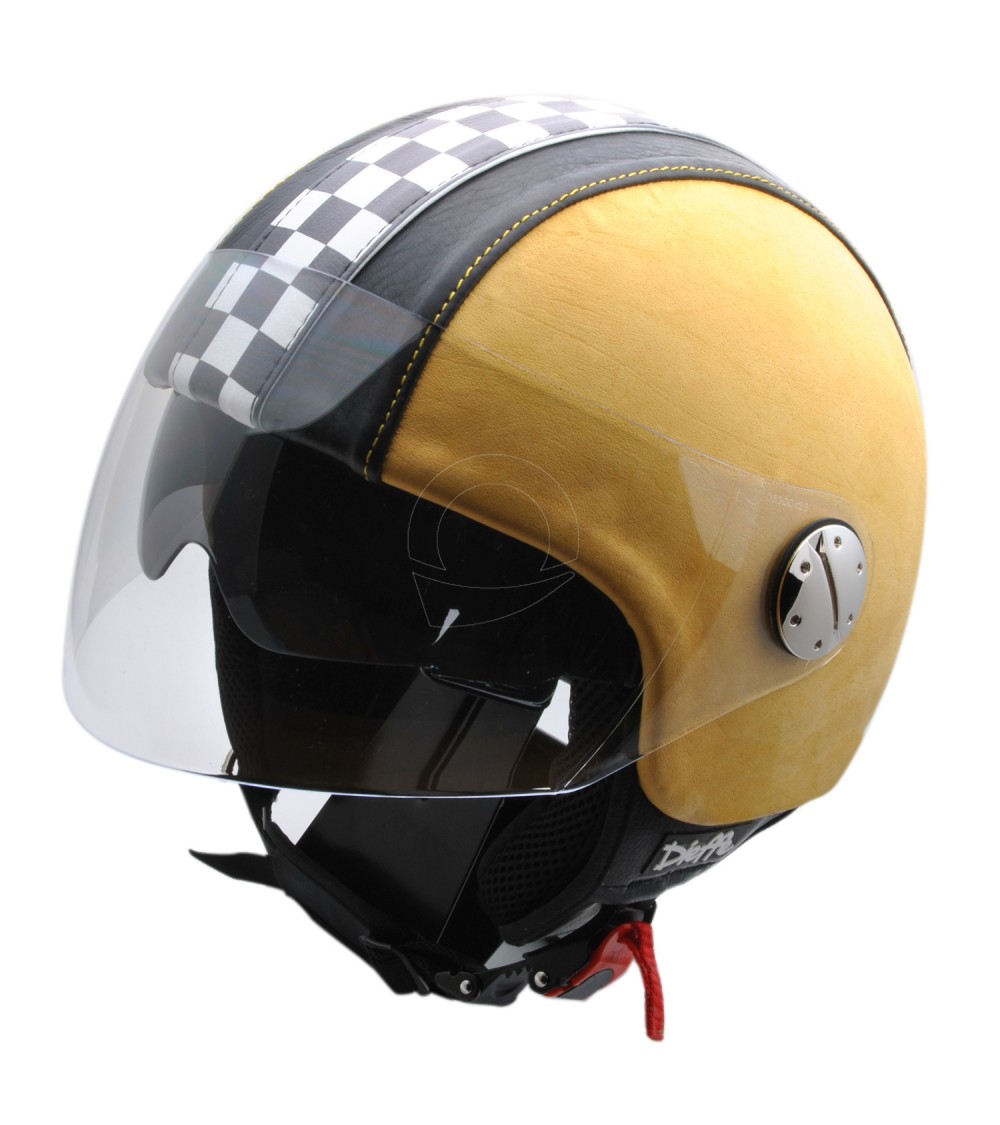 Casco Cafè Racer giallo