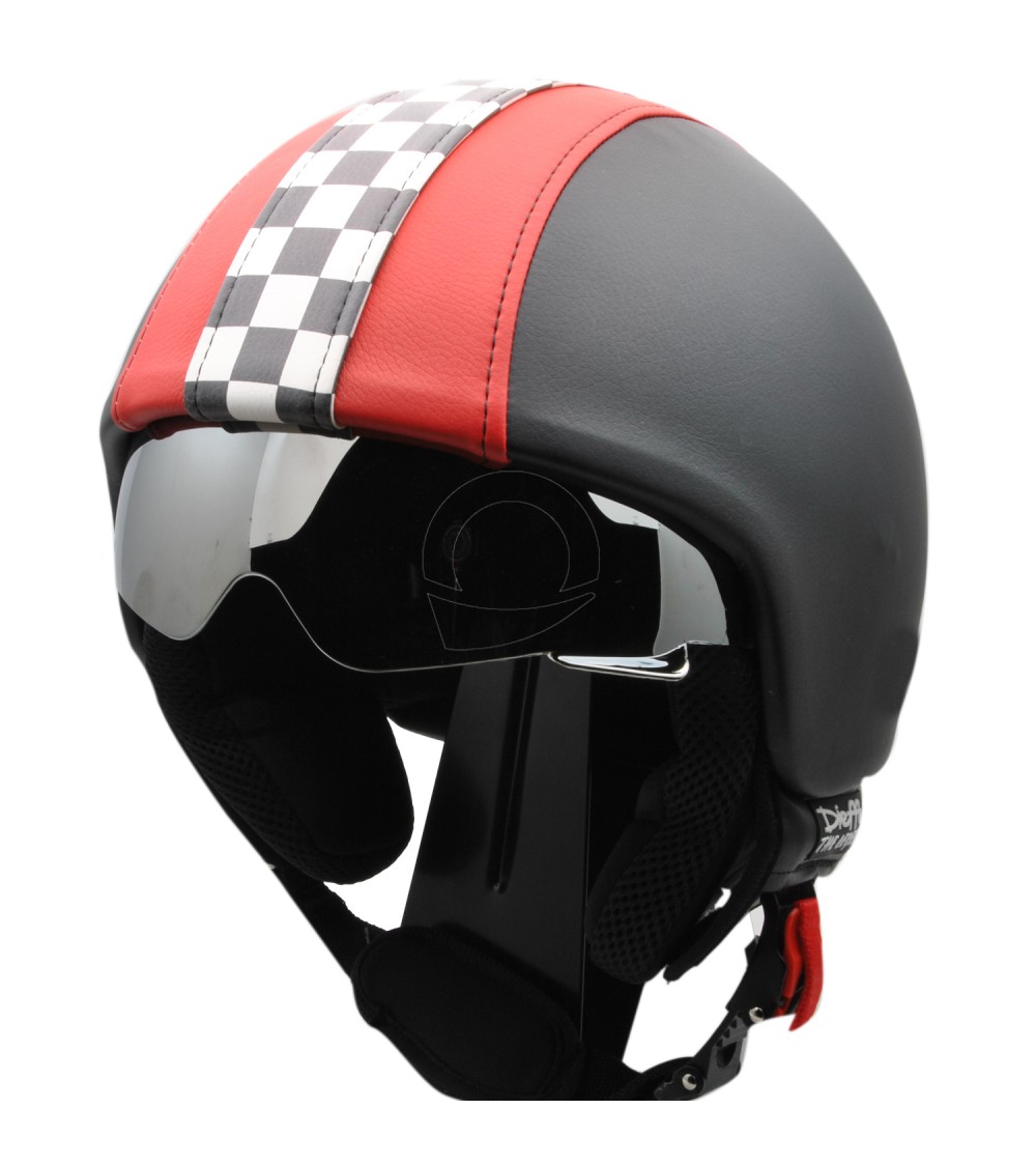 Casco Cafè Racer rosso
