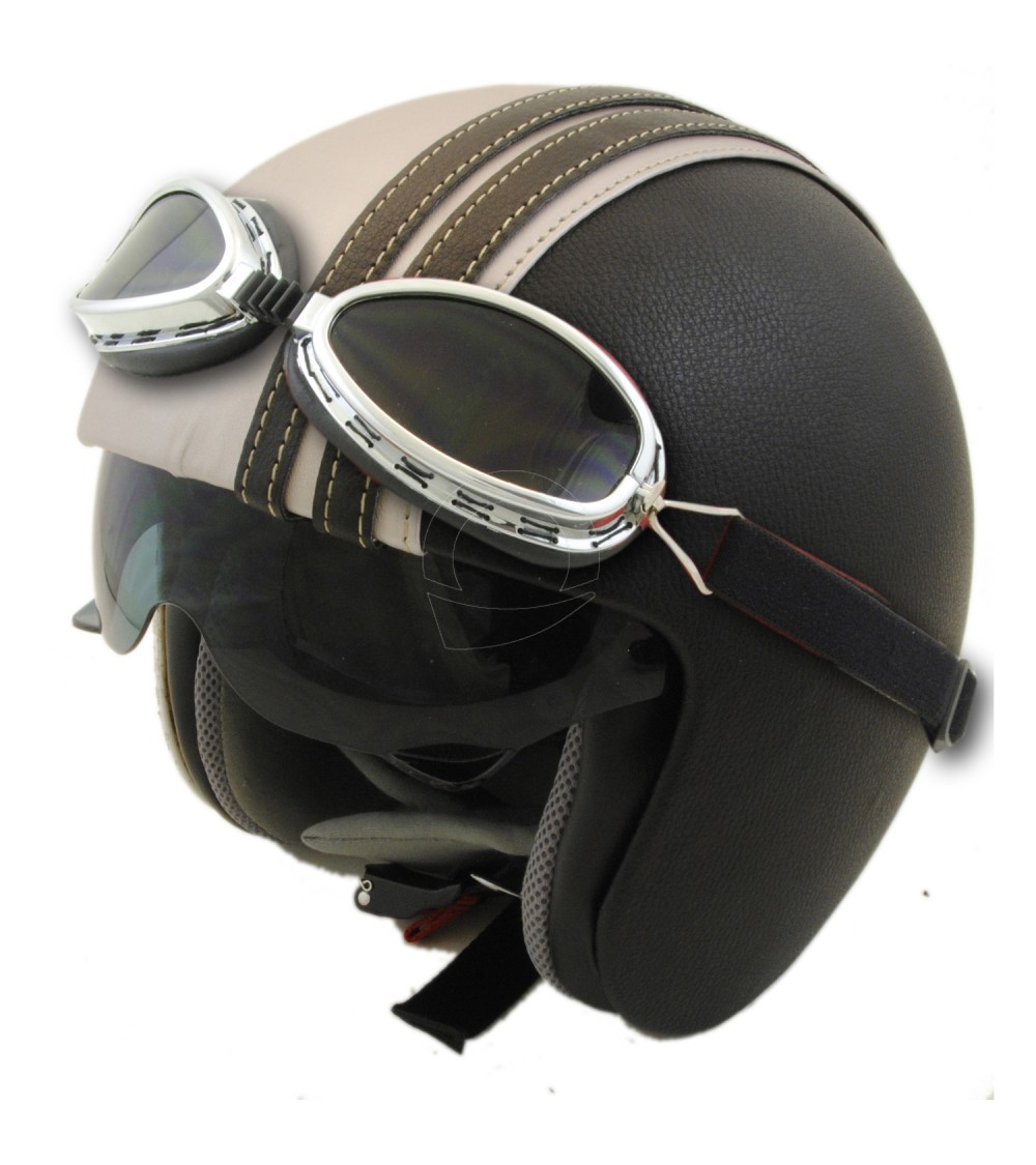 caschi vintage pelle