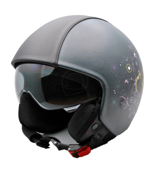 Casco donna con fiori