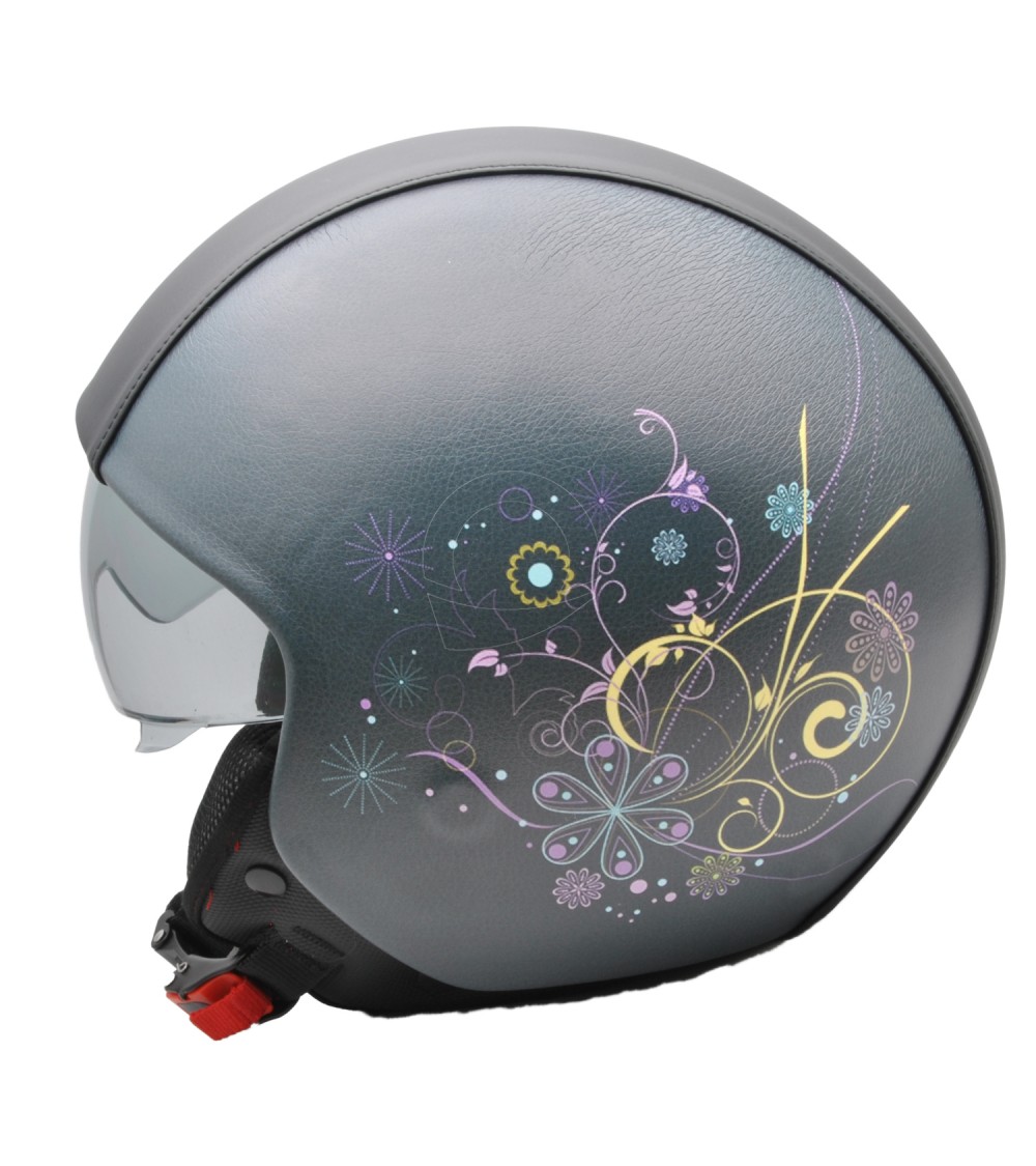 Casco donna con fiori