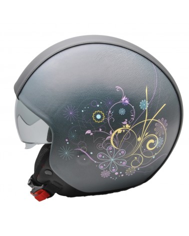Casco donna con fiori