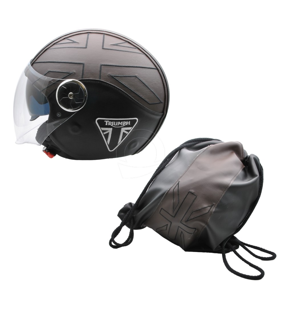 Casco Triumph con sacca zaino