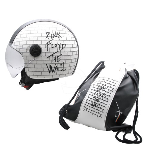 Casco Pink Floyd con sacca zaino